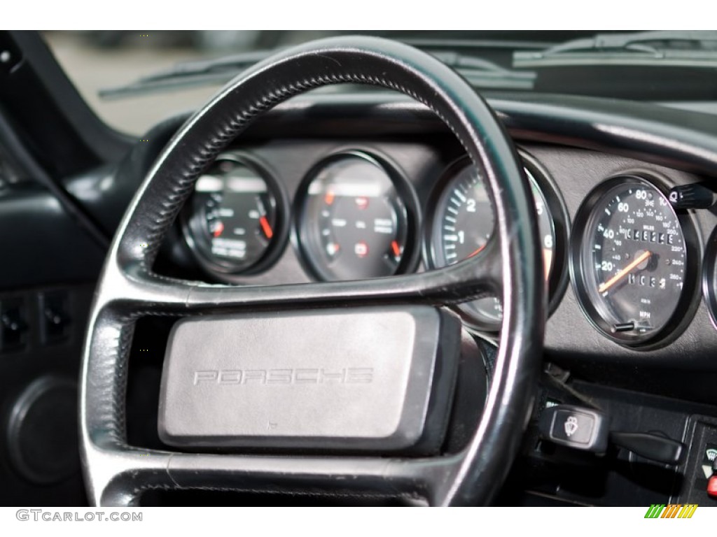 1988 Porsche 911 Targa Black Steering Wheel Photo #97619920