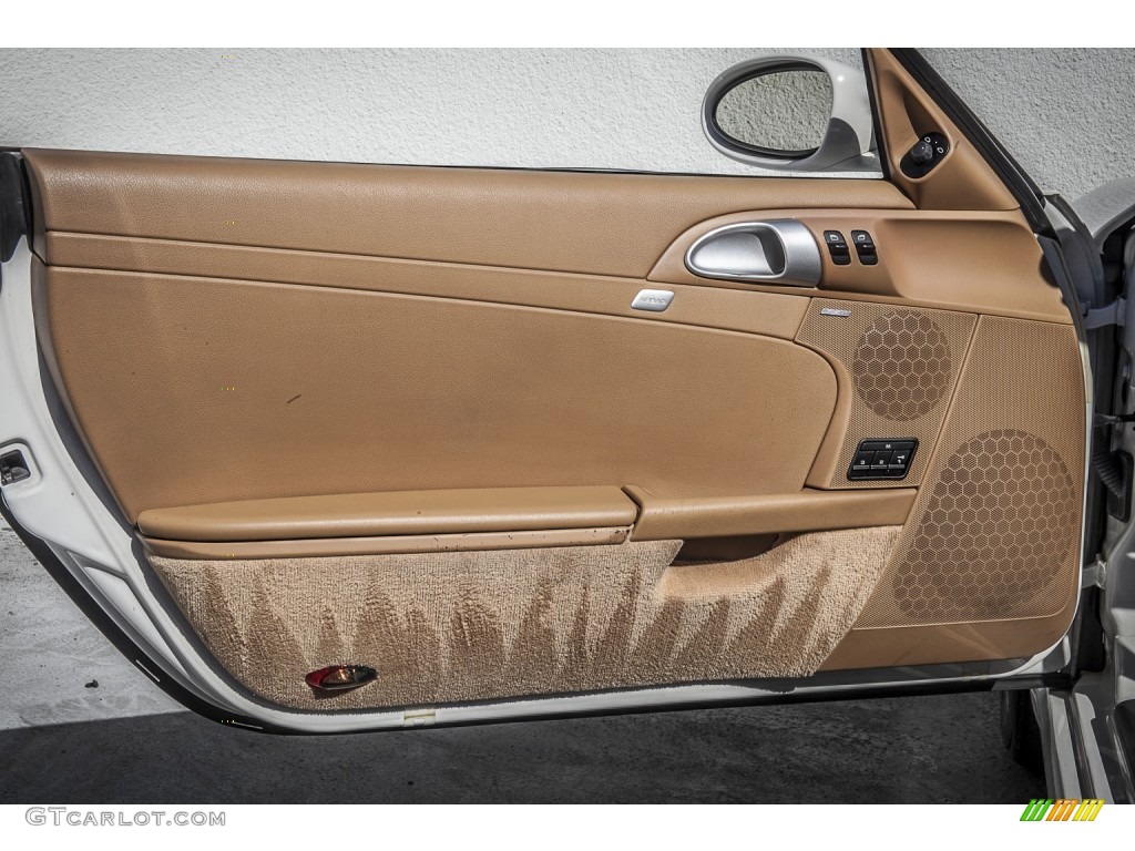 2006 Porsche Boxster Standard Boxster Model Sand Beige Door Panel Photo #97621372