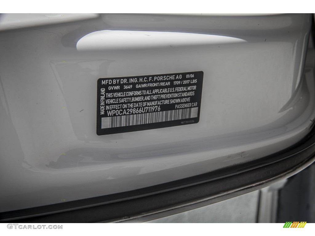 2006 Boxster  - Carrara White / Sand Beige photo #20