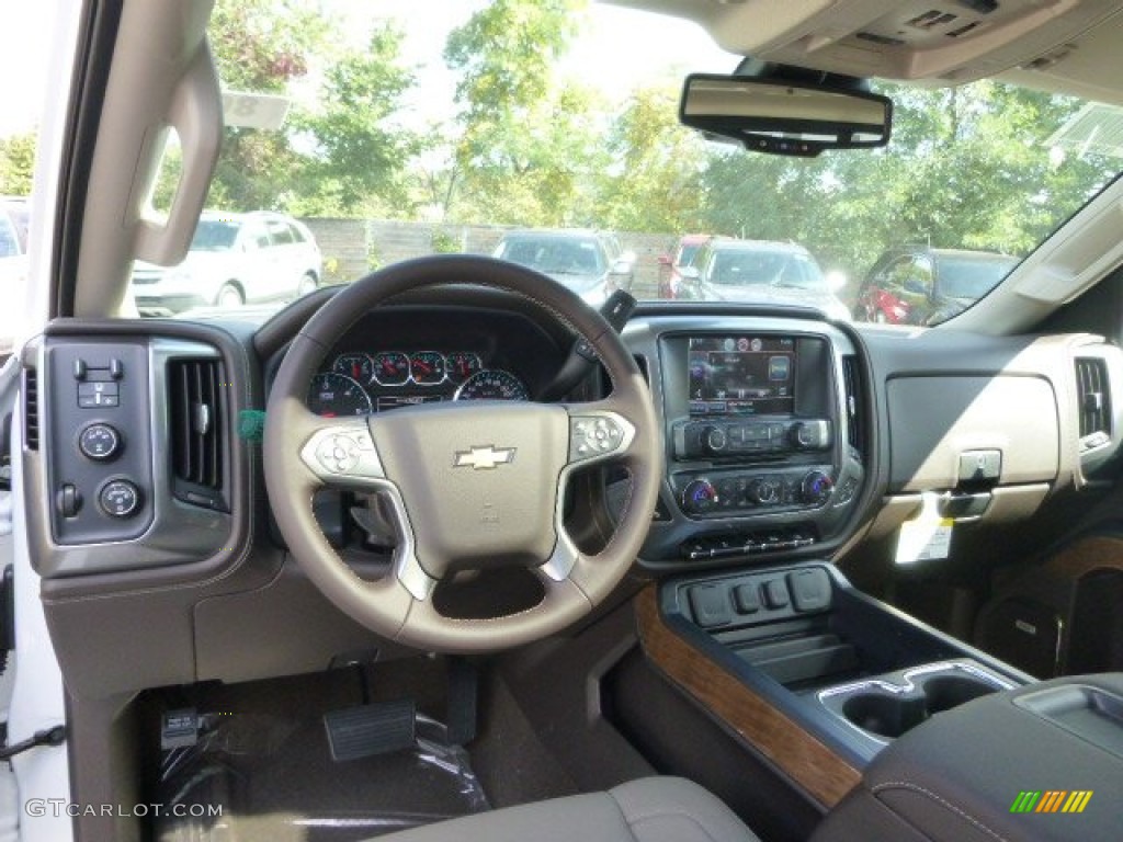 2015 Chevrolet Silverado 2500HD LTZ Crew Cab 4x4 Cocoa/Dune Dashboard Photo #97621507