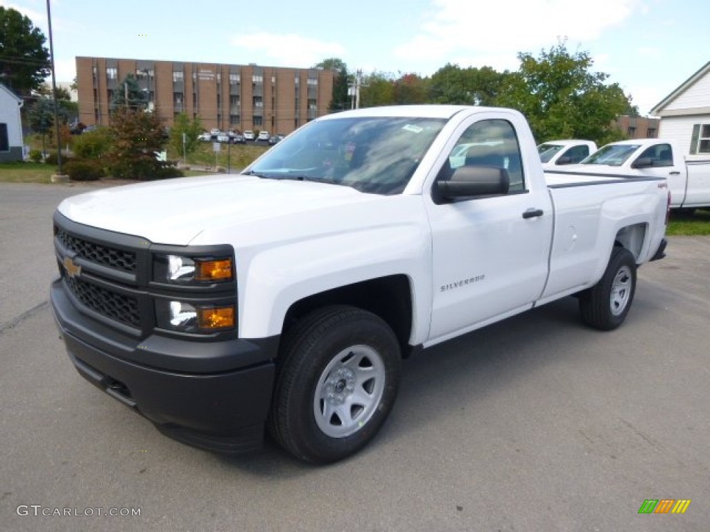 2015 Silverado 1500 WT Regular Cab 4x4 - Summit White / Jet Black photo #2