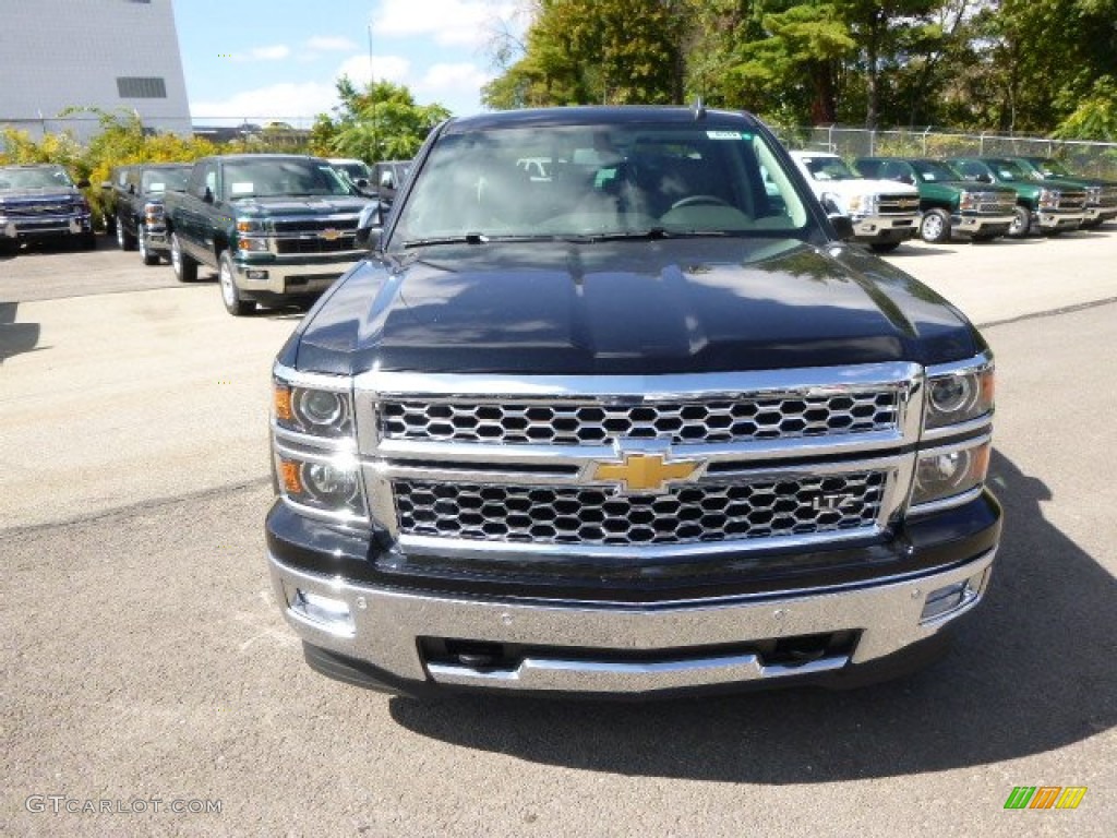 2015 Silverado 1500 LTZ Double Cab 4x4 - Black / Cocoa/Dune photo #3