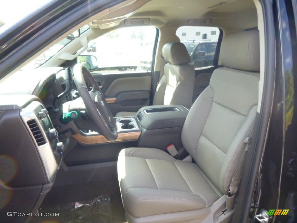 Cocoa/Dune Interior 2015 Chevrolet Silverado 1500 LTZ Double Cab 4x4 Photo #97622746
