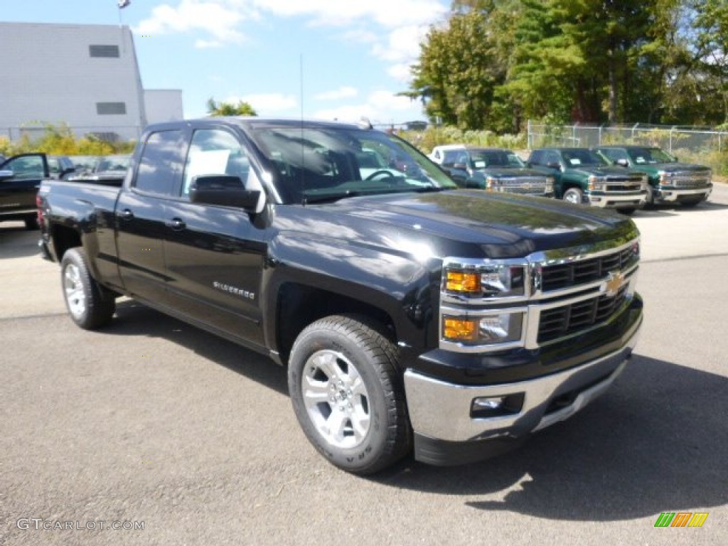 Black 2015 Chevrolet Silverado 1500 LT Z71 Double Cab 4x4 Exterior Photo #97623061