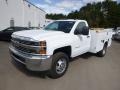 Summit White - Silverado 3500HD WT Regular Cab 4x4 Utility Photo No. 2