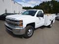 2015 Summit White Chevrolet Silverado 3500HD WT Regular Cab 4x4 Utility  photo #2