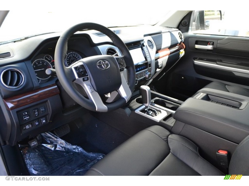 Black Interior 2015 Toyota Tundra Limited CrewMax 4x4 Photo #97623484