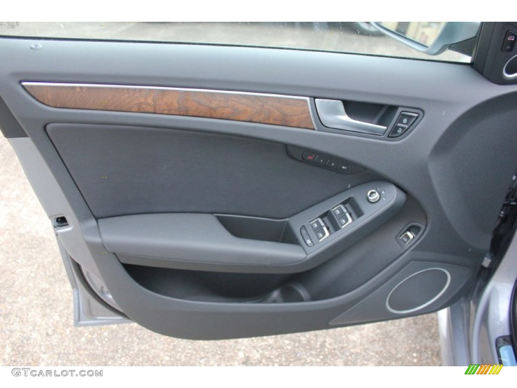 2015 Audi A4 2.0T Premium Plus quattro Black Door Panel Photo #97623508
