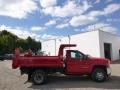 Victory Red - Silverado 3500HD WT Regular Cab 4x4 Dump Truck Photo No. 5