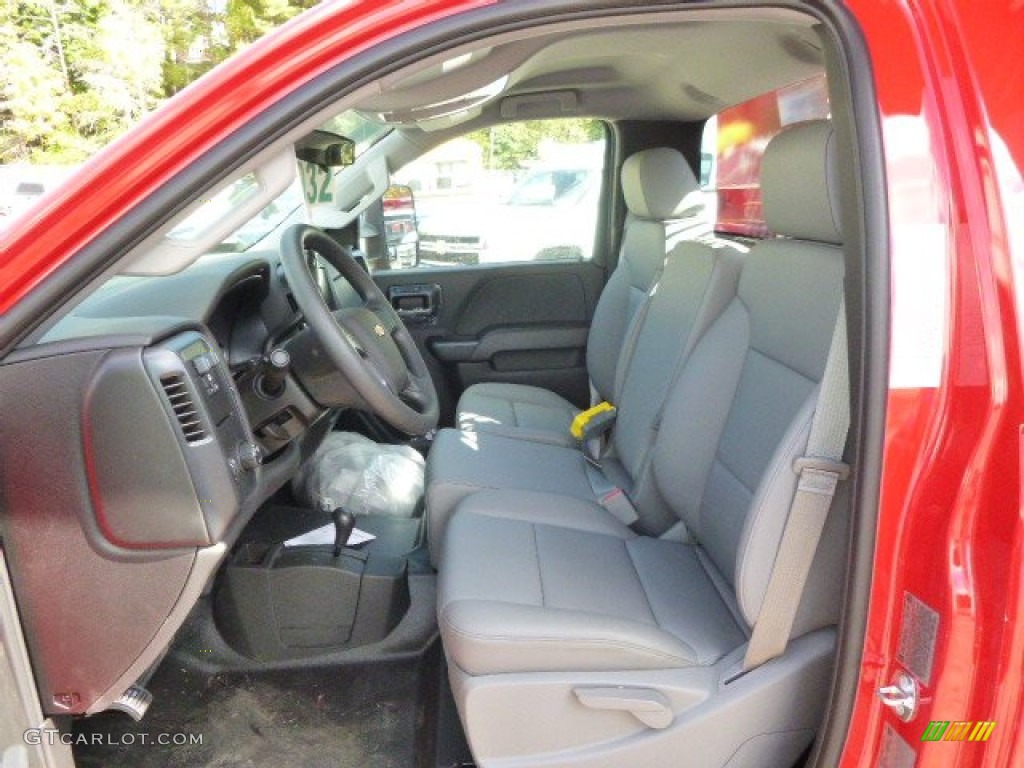 Jet Black/Dark Ash Interior 2015 Chevrolet Silverado 3500HD WT Regular Cab 4x4 Dump Truck Photo #97624501