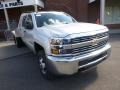 Silver Ice Metallic - Silverado 3500HD LT Crew Cab 4x4 Flat Bed Photo No. 4