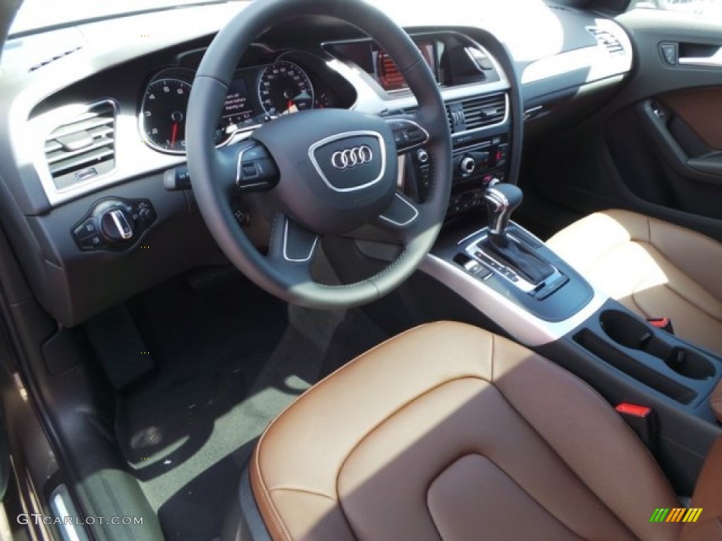 2015 A4 2.0T Premium quattro - Dakota Gray Metallic / Chestnut Brown/Black photo #8