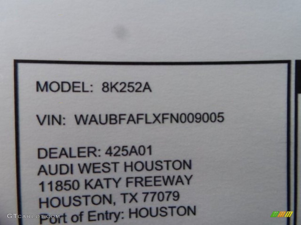 2015 A4 2.0T Premium quattro - Dakota Gray Metallic / Chestnut Brown/Black photo #31