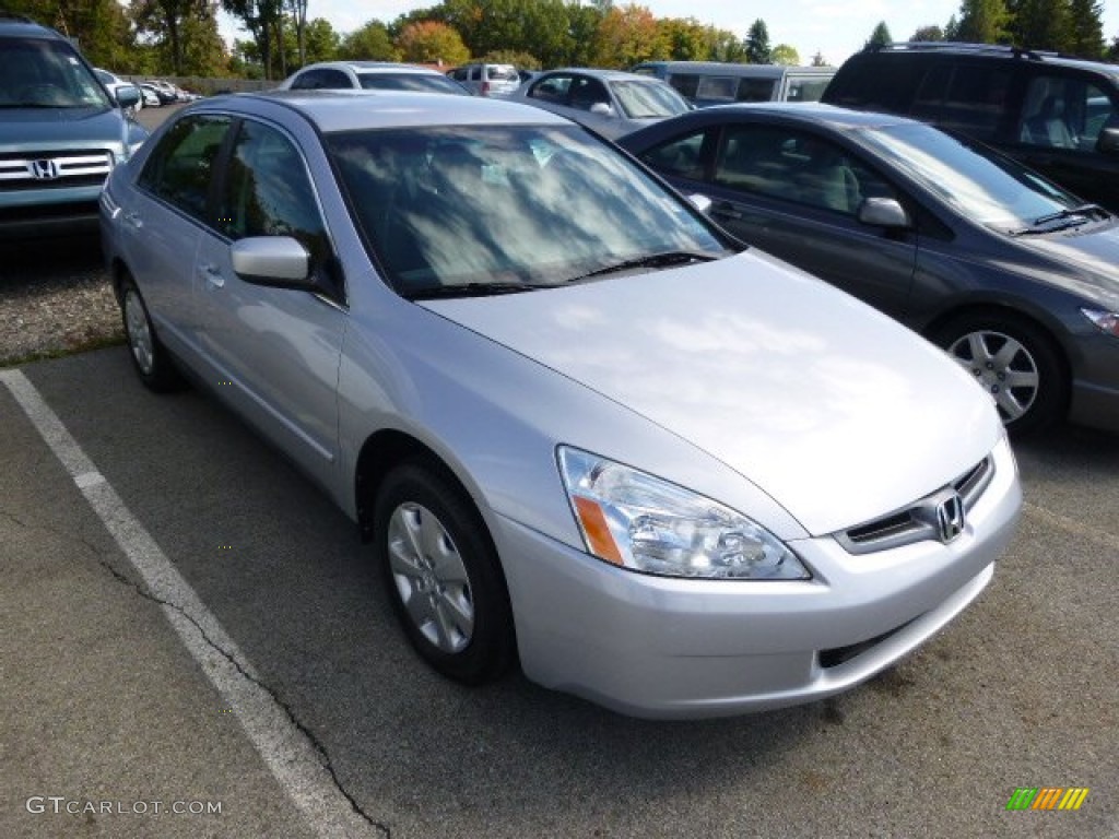 2004 Accord LX Sedan - Satin Silver Metallic / Black photo #1