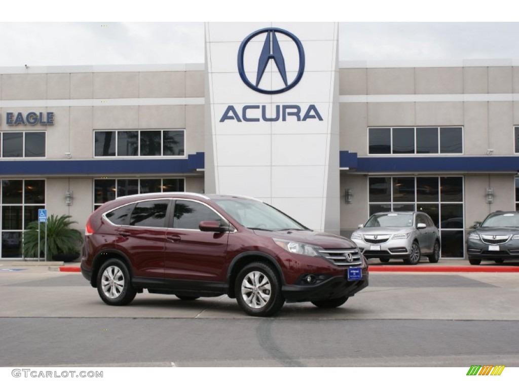 2012 CR-V EX-L - Basque Red Pearl II / Gray photo #1