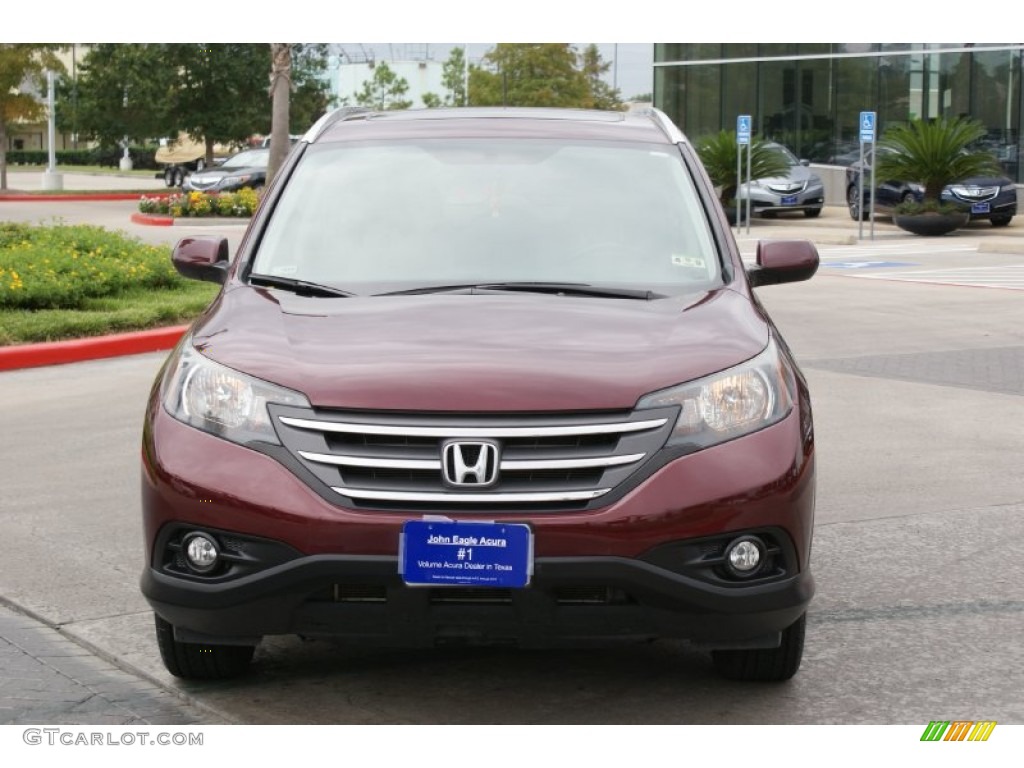 2012 CR-V EX-L - Basque Red Pearl II / Gray photo #3