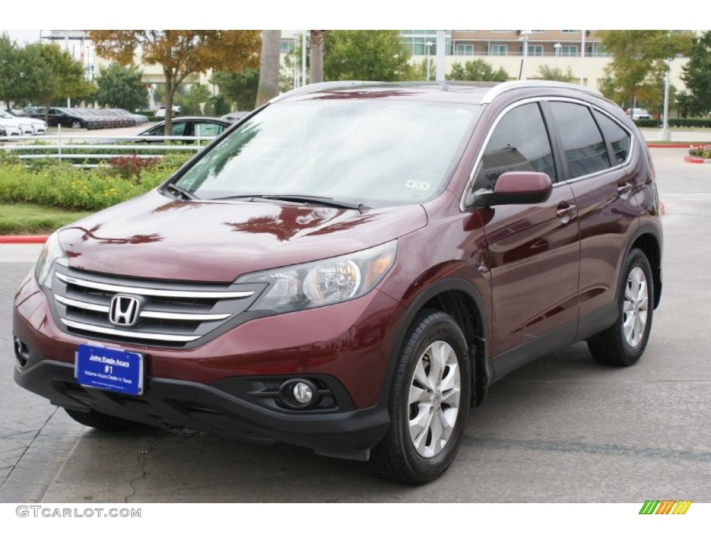 2012 CR-V EX-L - Basque Red Pearl II / Gray photo #4