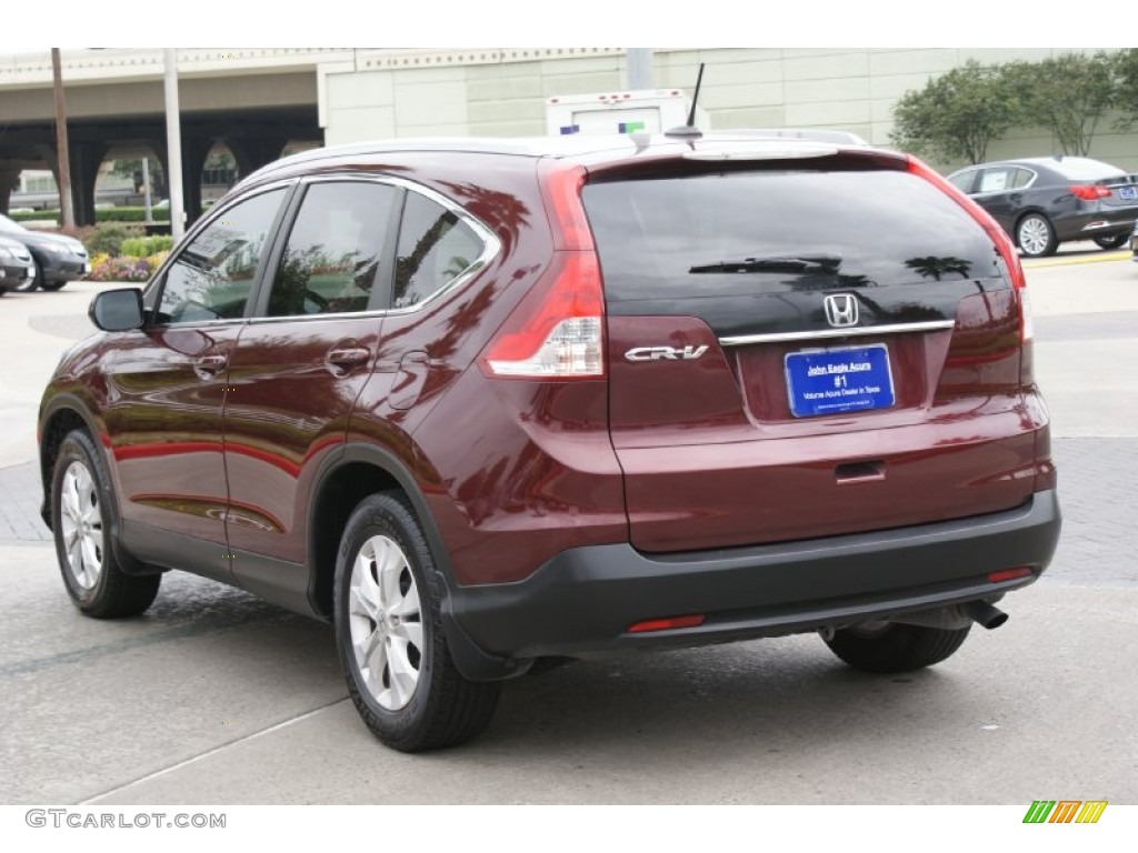 2012 CR-V EX-L - Basque Red Pearl II / Gray photo #6