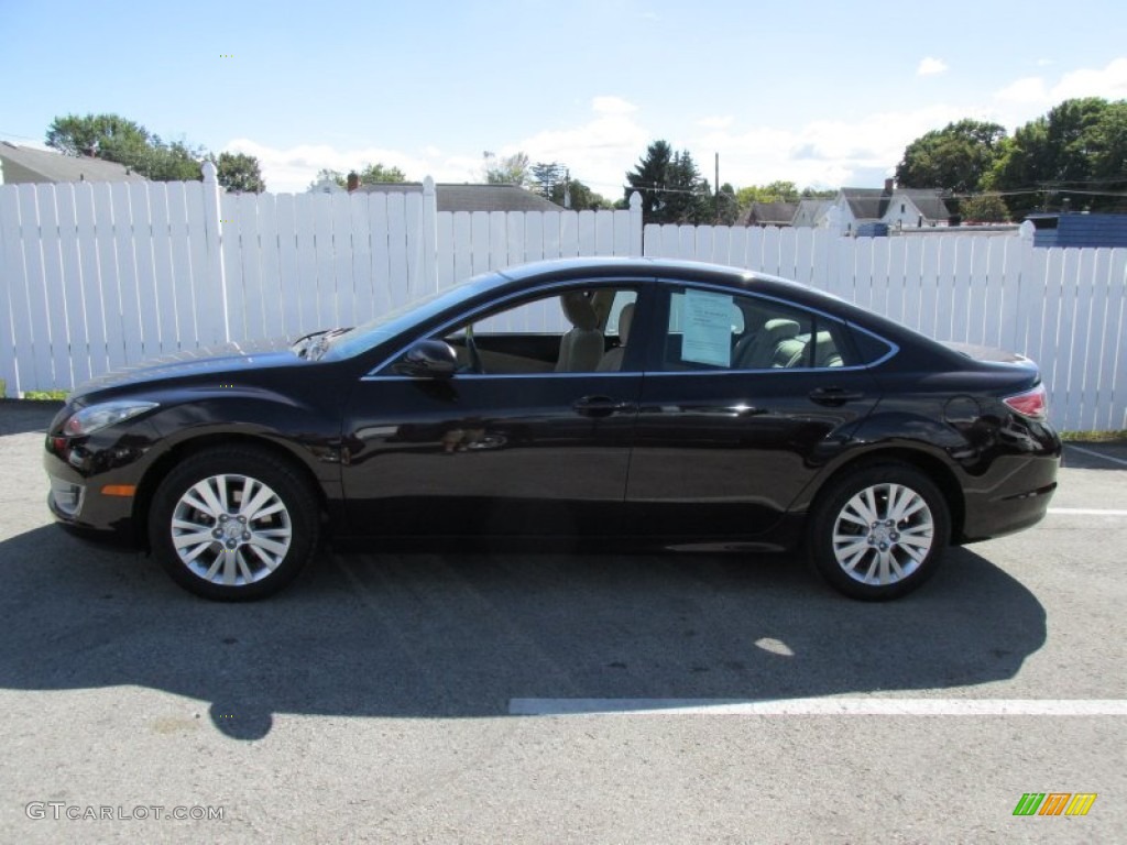 2010 MAZDA6 i Touring Sedan - Black Cherry Metallic / Beige photo #2