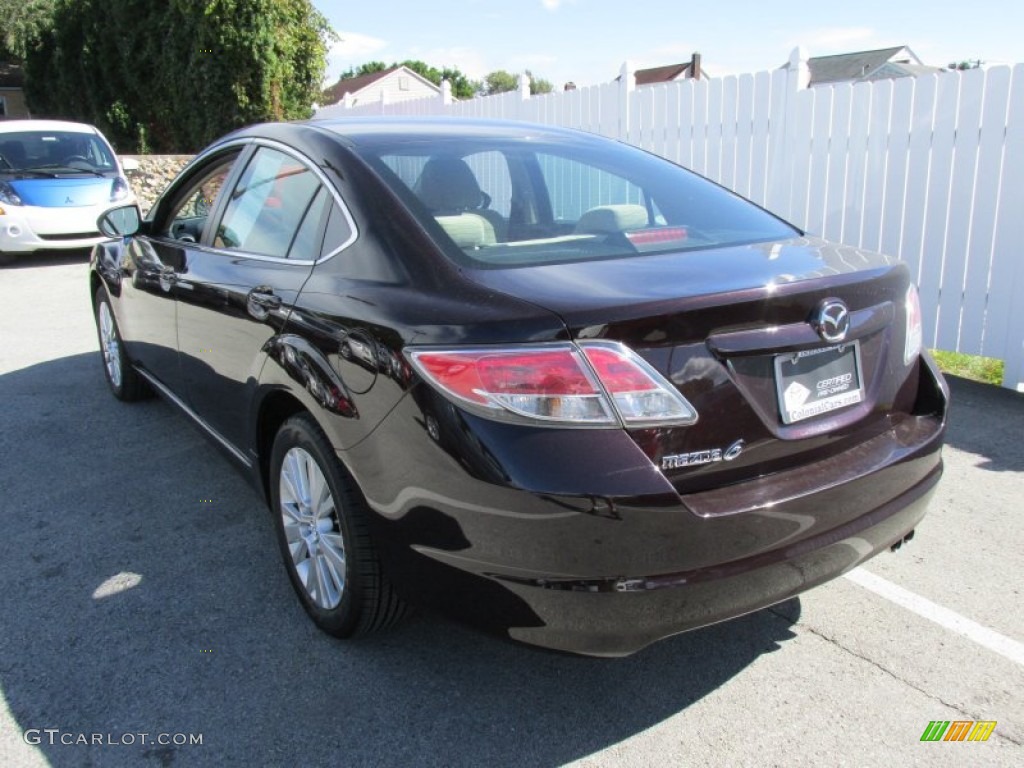 2010 MAZDA6 i Touring Sedan - Black Cherry Metallic / Beige photo #4