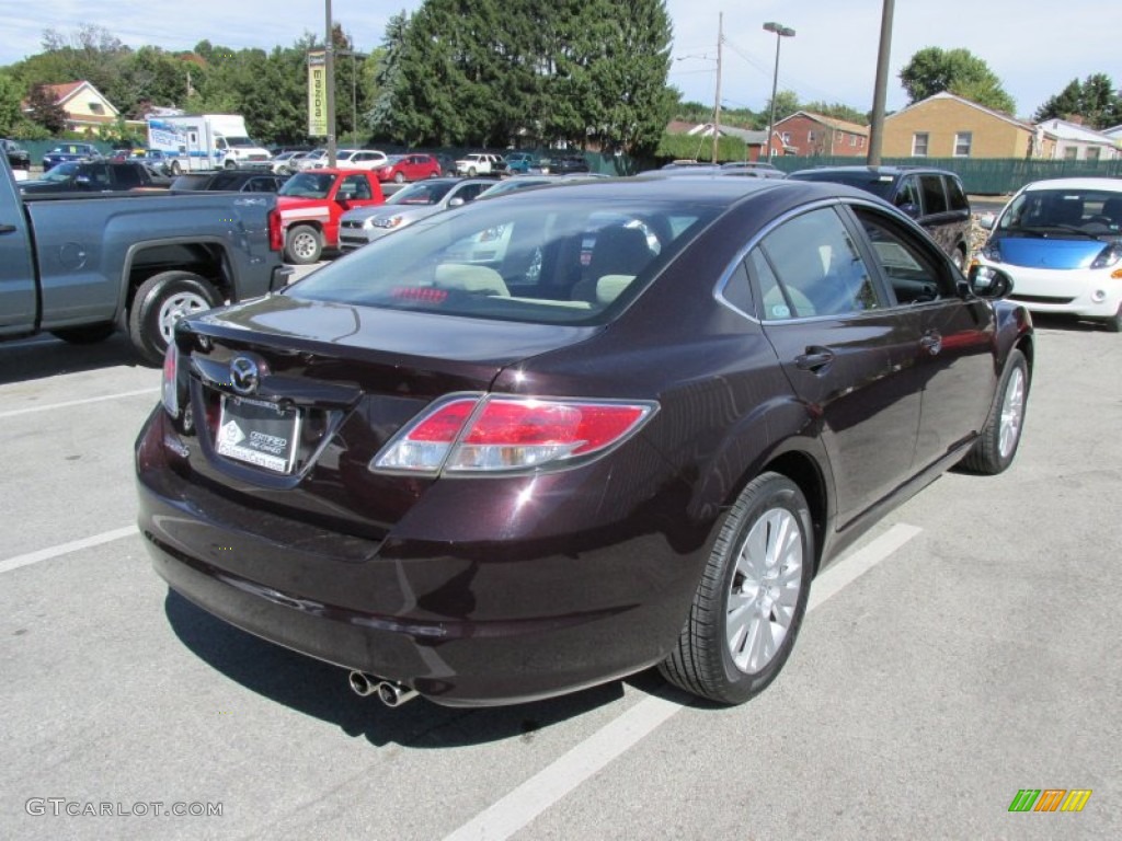 2010 MAZDA6 i Touring Sedan - Black Cherry Metallic / Beige photo #6