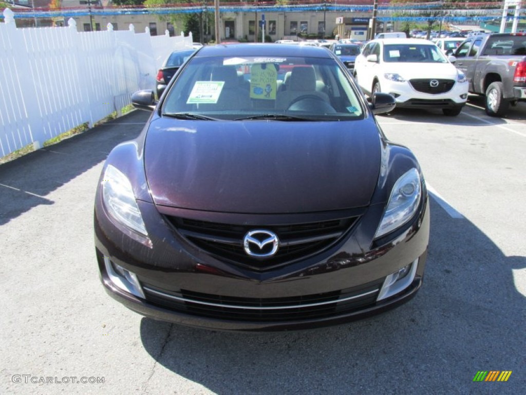 2010 MAZDA6 i Touring Sedan - Black Cherry Metallic / Beige photo #8