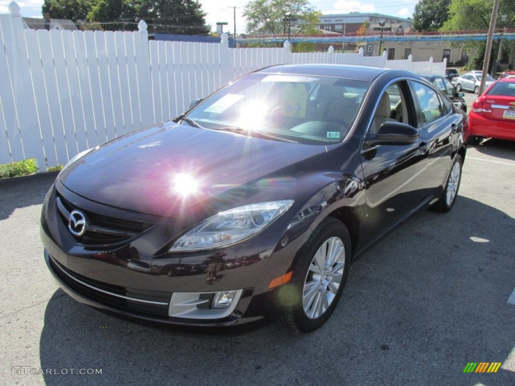 2010 MAZDA6 i Touring Sedan - Black Cherry Metallic / Beige photo #9