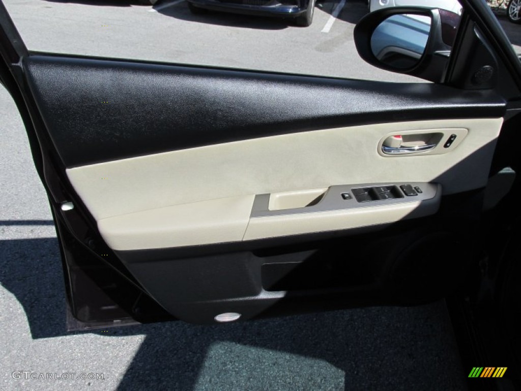 2010 MAZDA6 i Touring Sedan - Black Cherry Metallic / Beige photo #11