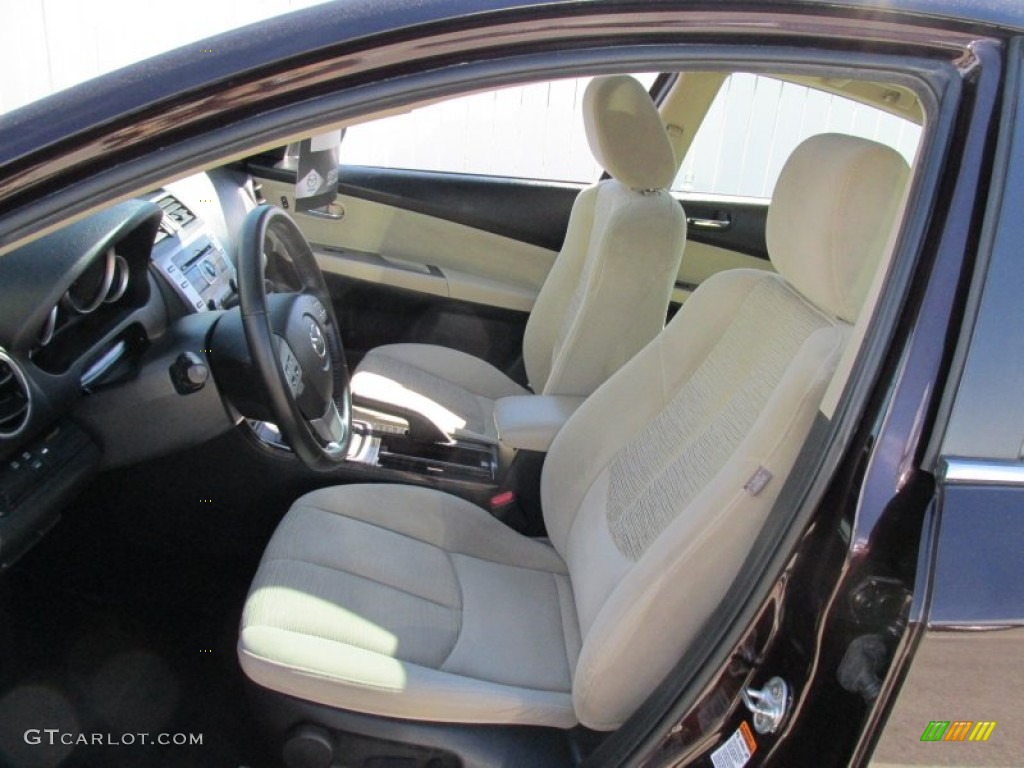 2010 MAZDA6 i Touring Sedan - Black Cherry Metallic / Beige photo #13