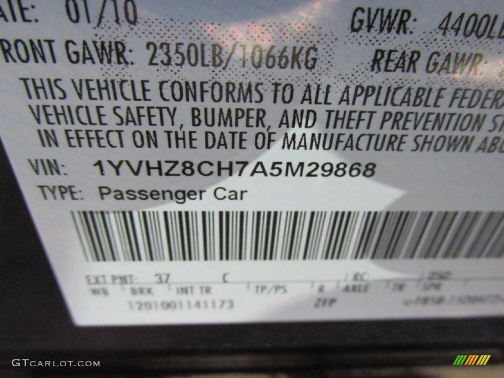 2010 MAZDA6 i Touring Sedan - Black Cherry Metallic / Beige photo #19