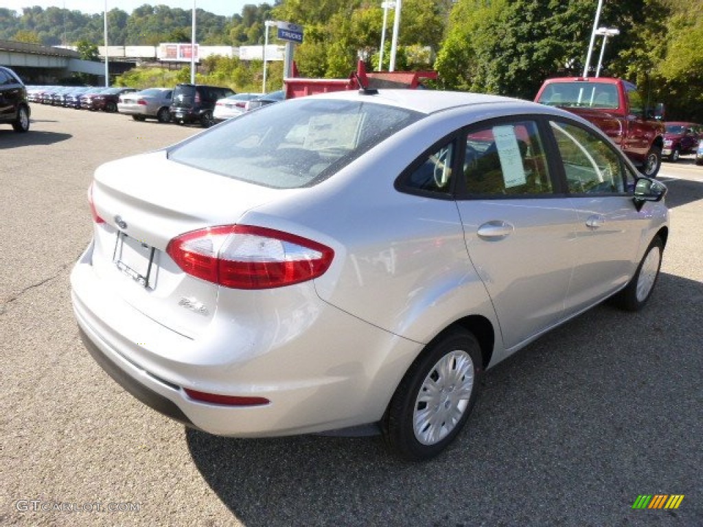 2015 Fiesta S Sedan - Ingot Silver Metallic / Charcoal Black photo #8