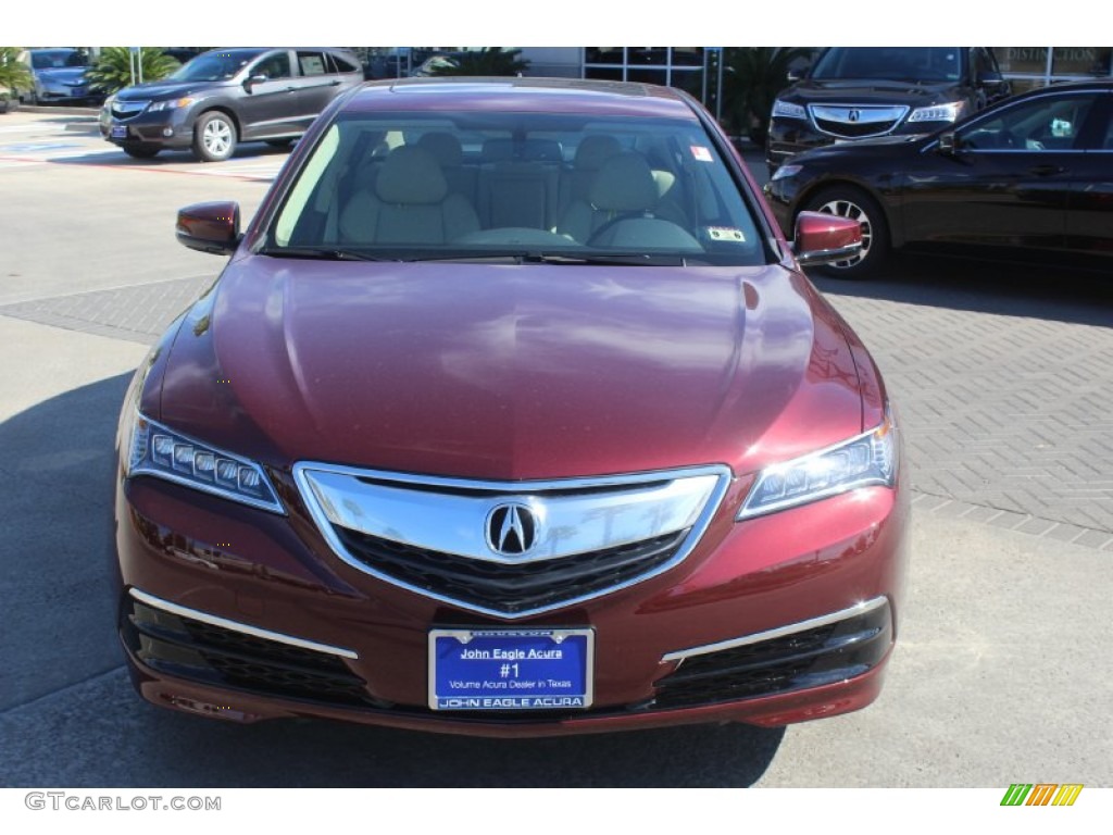 2015 TLX 2.4 - Basque Red Pearl II / Parchment photo #2