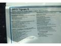 2015 Volkswagen Tiguan S Window Sticker