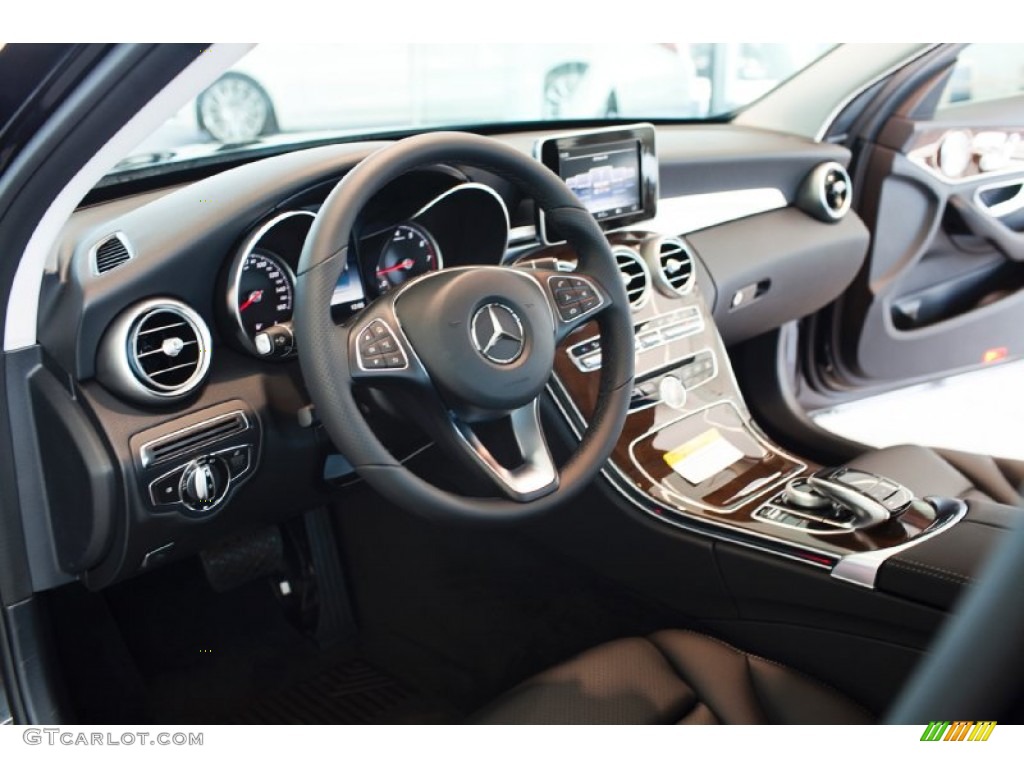 2015 Mercedes-Benz C 300 4Matic Black Dashboard Photo #97639681
