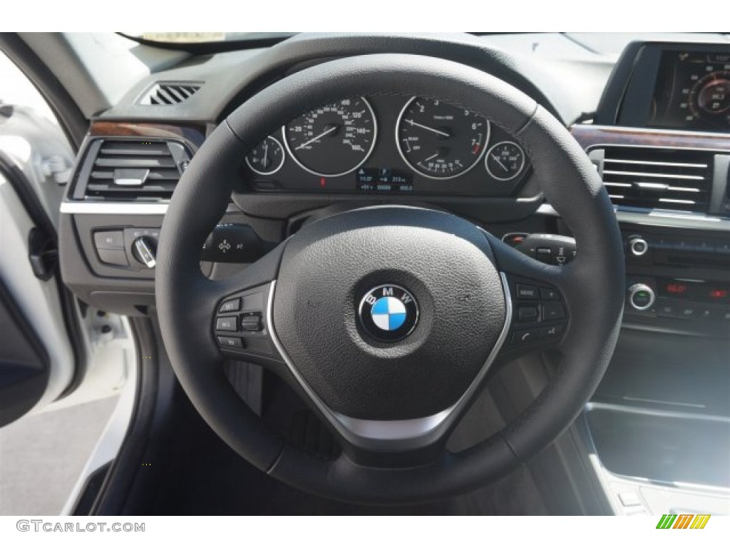 2015 3 Series 328i Sedan - Alpine White / Black photo #8