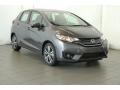 Modern Steel Metallic 2015 Honda Fit EX Exterior