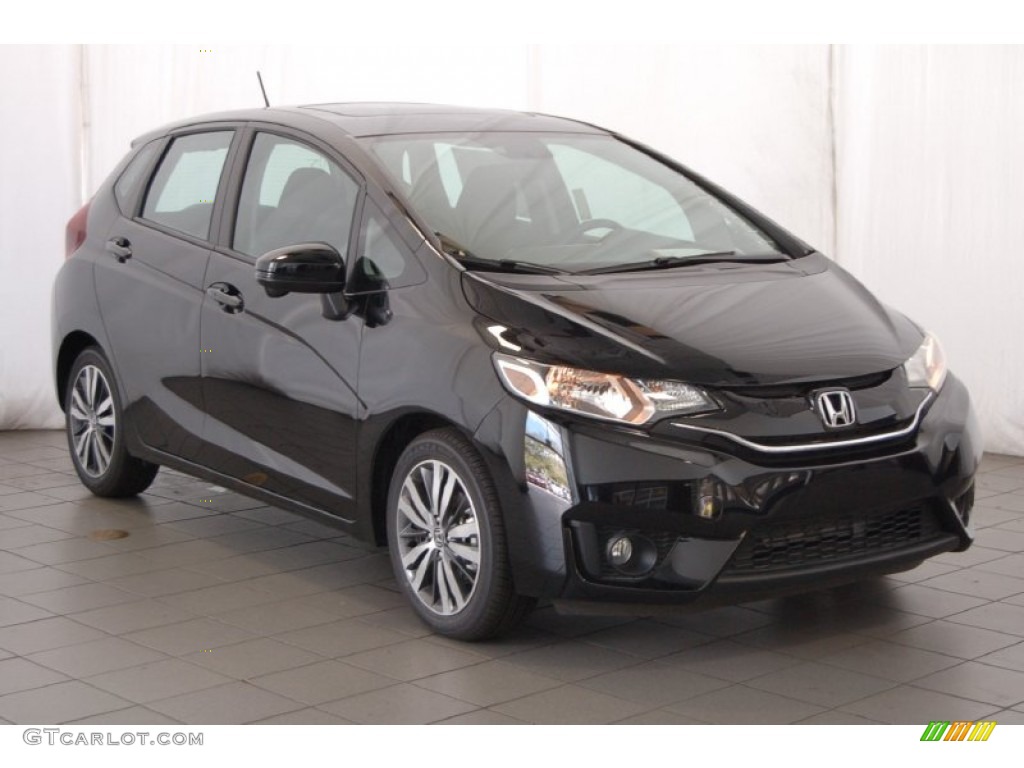 Crystal Black Pearl 2015 Honda Fit EX Exterior Photo #97641976