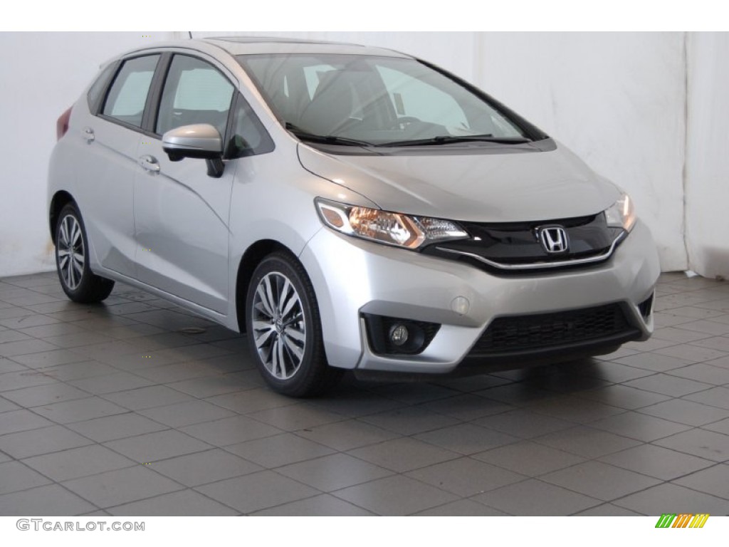 Alabaster Silver Metallic 2015 Honda Fit EX Exterior Photo #97642699