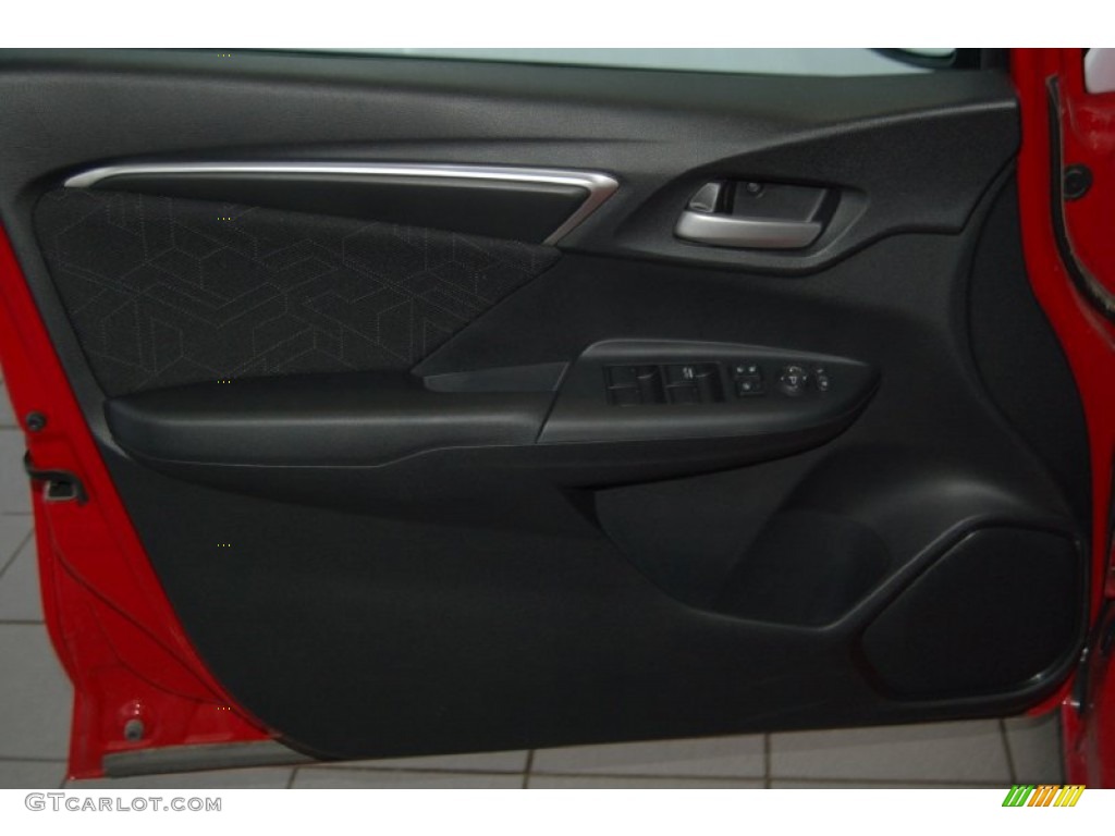 2015 Honda Fit EX Black Door Panel Photo #97643572