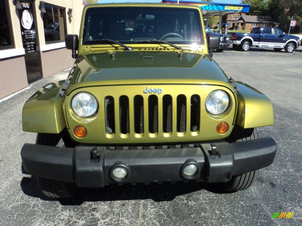 2007 Wrangler Unlimited Sahara 4x4 - Rescue Green Metallic / Dark Slate Gray/Medium Slate Gray photo #19