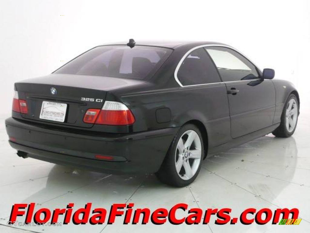 2005 3 Series 325i Coupe - Jet Black / Sand photo #2
