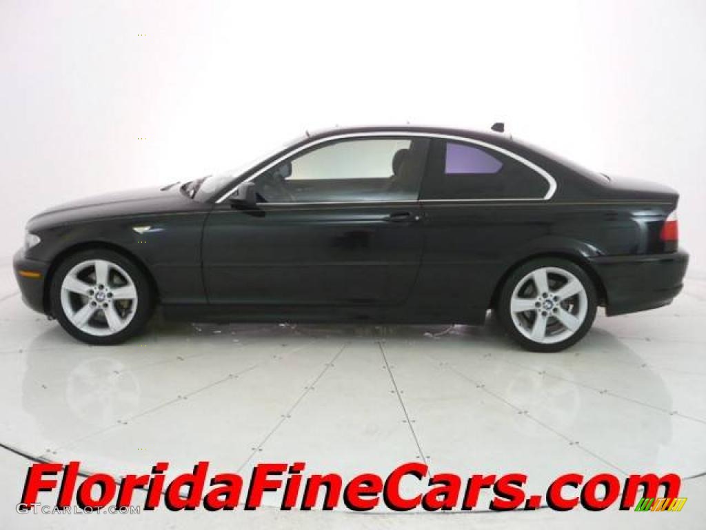 2005 3 Series 325i Coupe - Jet Black / Sand photo #3
