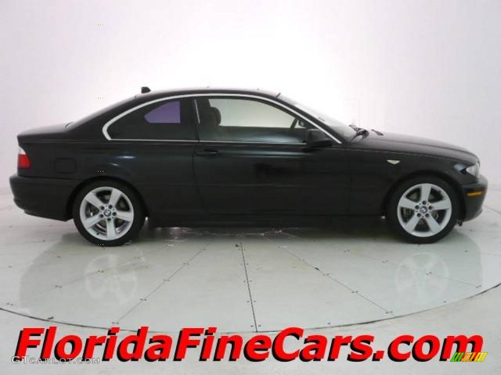 2005 3 Series 325i Coupe - Jet Black / Sand photo #4