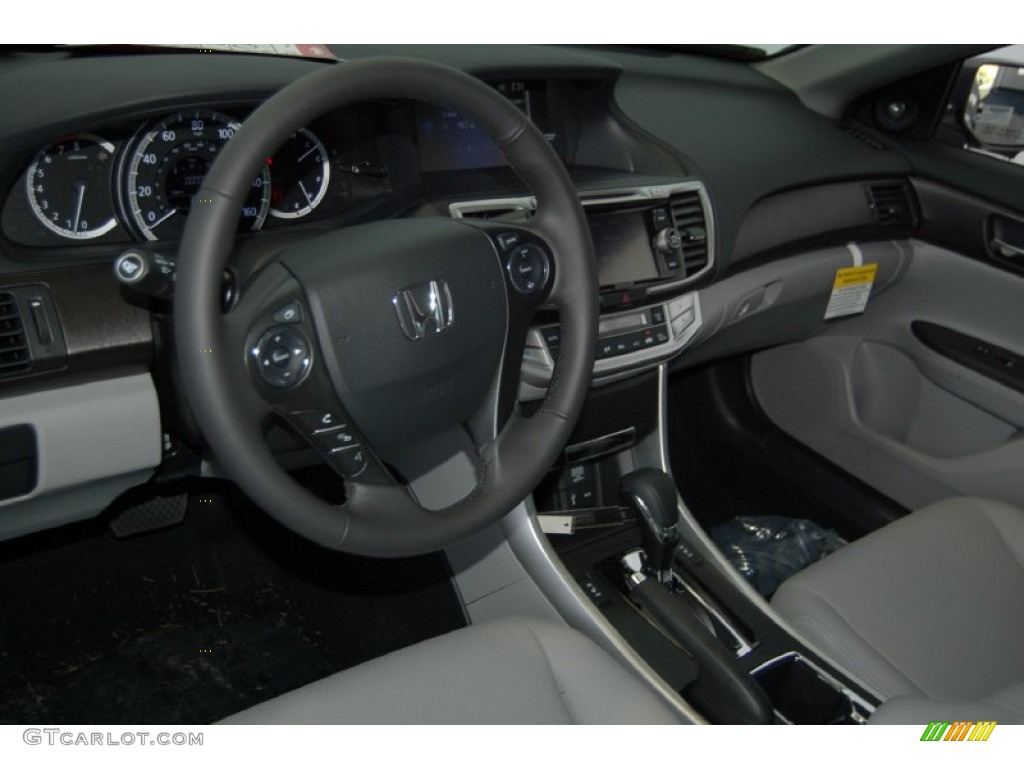 2015 Accord EX-L V6 Sedan - Modern Steel Metallic / Gray photo #12
