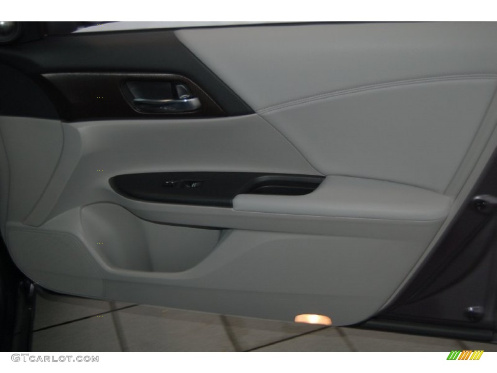 2015 Accord EX-L V6 Sedan - Modern Steel Metallic / Gray photo #27
