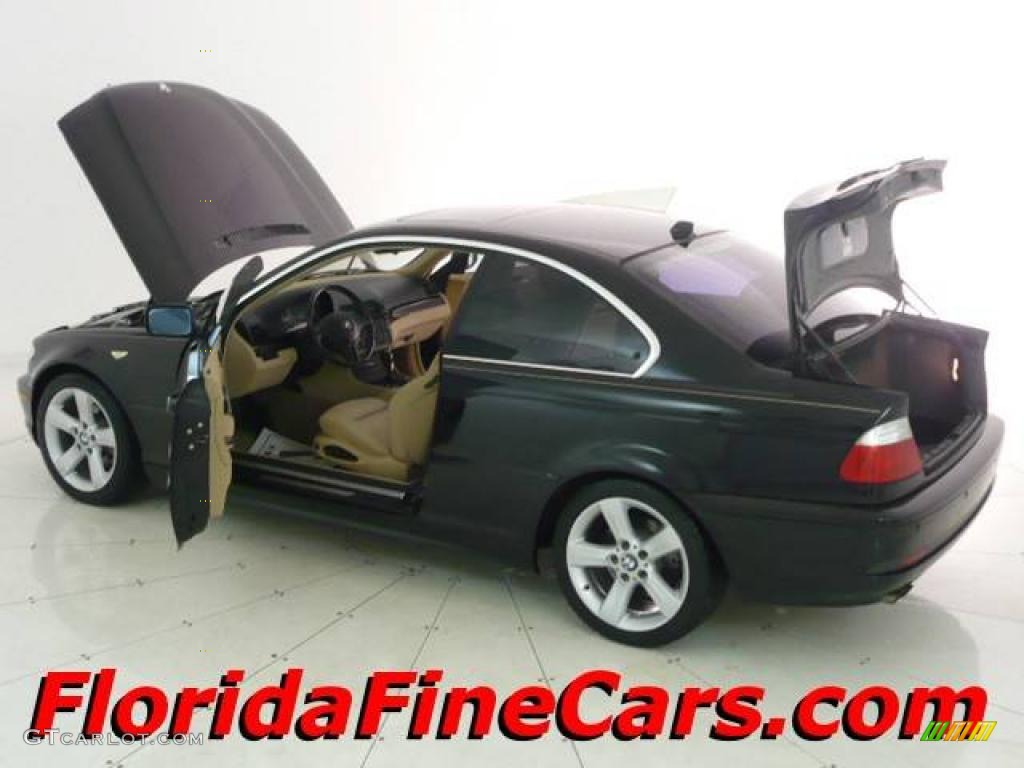 2005 3 Series 325i Coupe - Jet Black / Sand photo #8