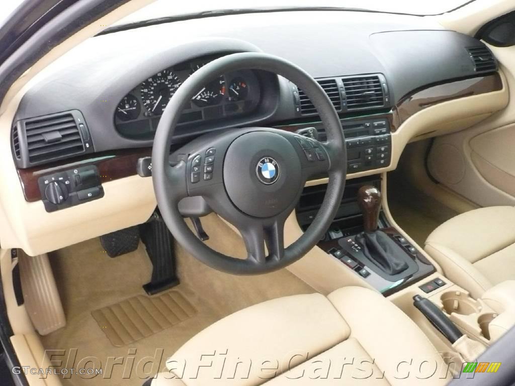 2005 3 Series 325i Coupe - Jet Black / Sand photo #11