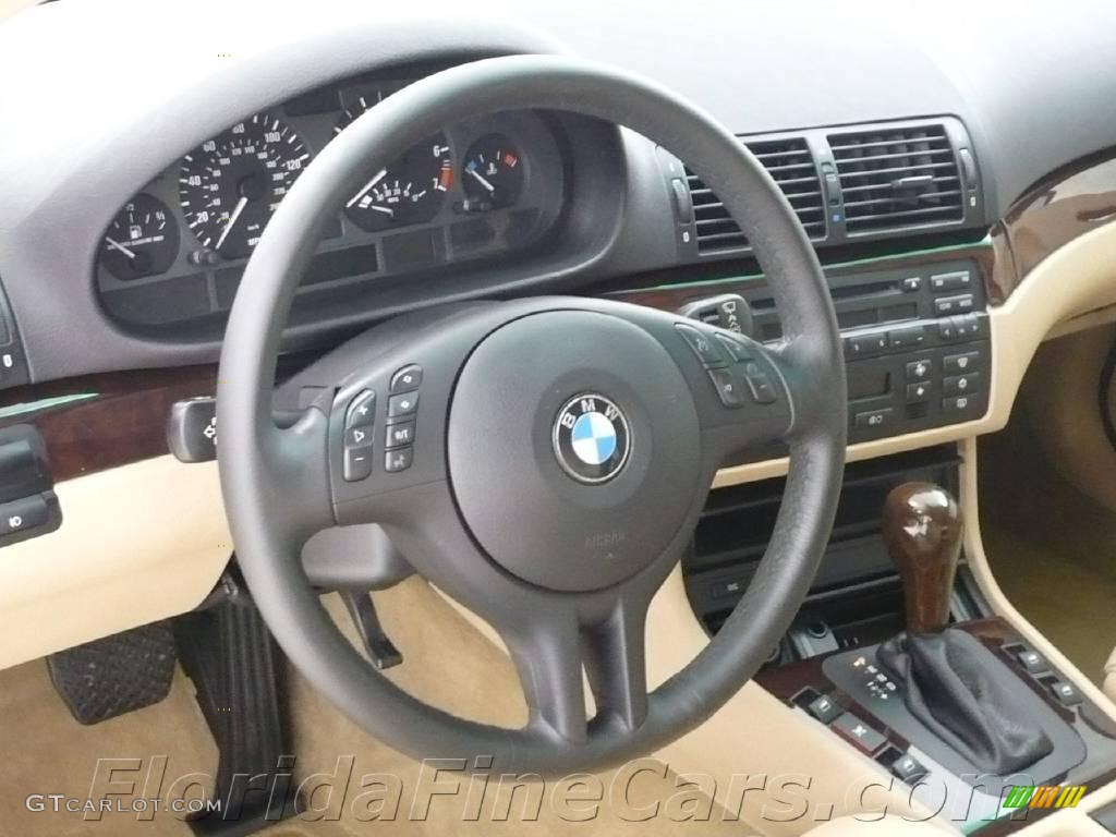 2005 3 Series 325i Coupe - Jet Black / Sand photo #15