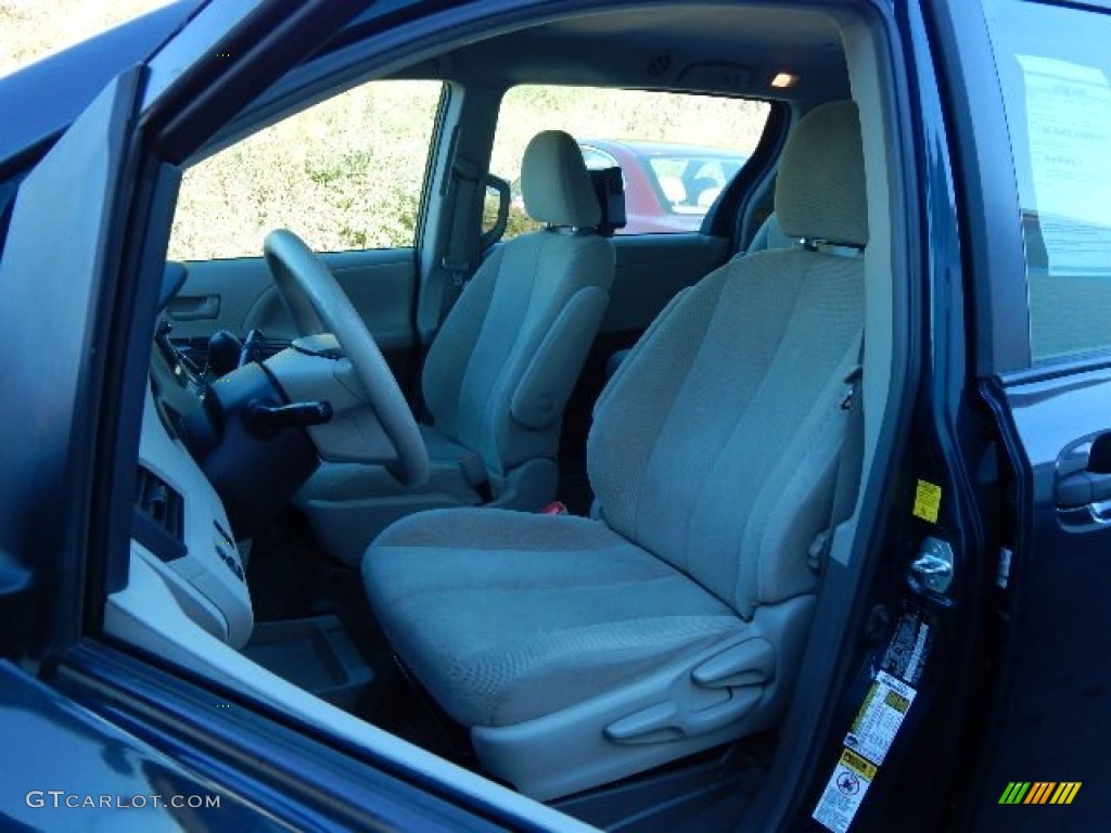 2011 Sienna V6 - South Pacific Blue Pearl / Bisque photo #13
