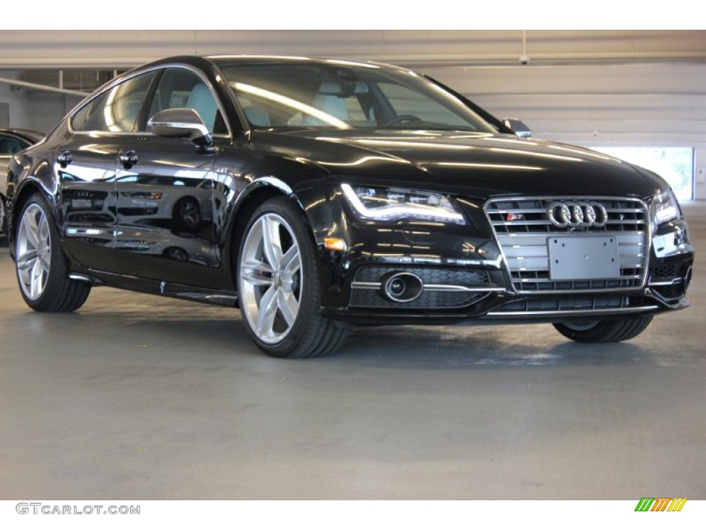 Phantom Black Pearl 2015 Audi S7 4.0 TFSI quattro Exterior Photo #97648557